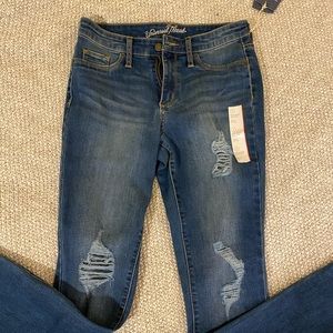 Skinny high rise jegging